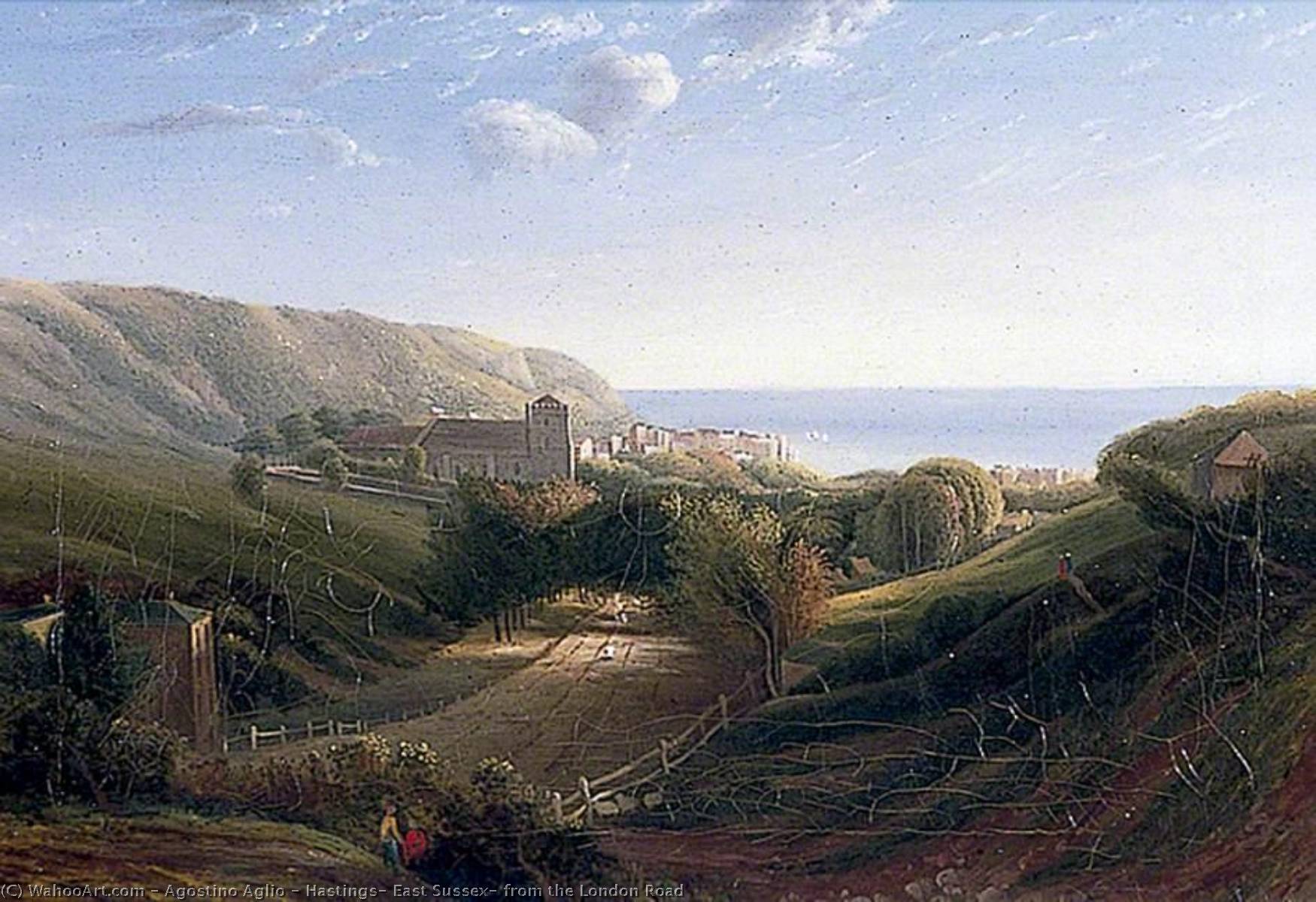 Hastings, East Sussex, From The London Road — Agostino Aglio