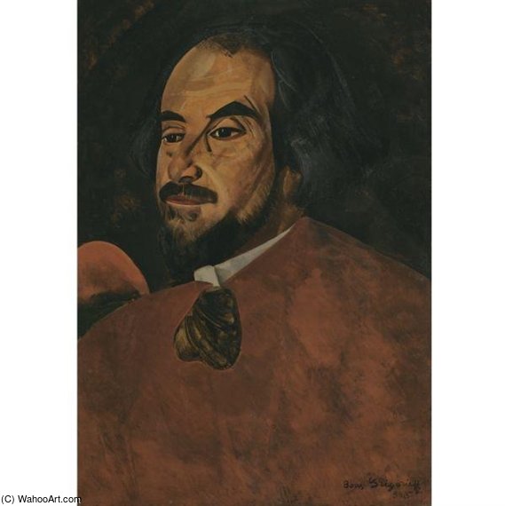 Portrait Of An Actor Said To Be Nikolai Alexandrov — Boris Dmitrievich Grigoriev