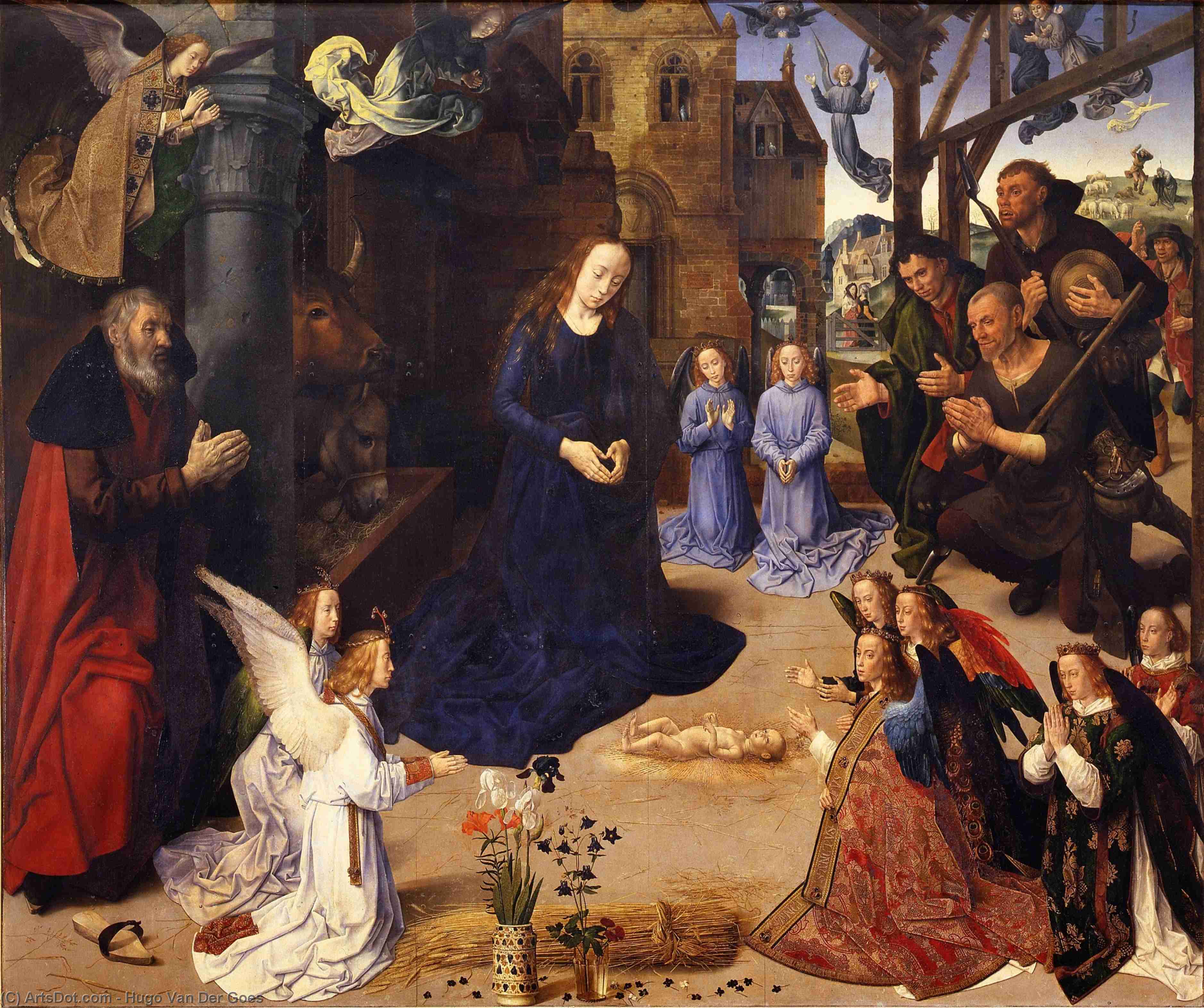 The Portinari Tryptich (middle Panel) — Hugo Van Der Goes