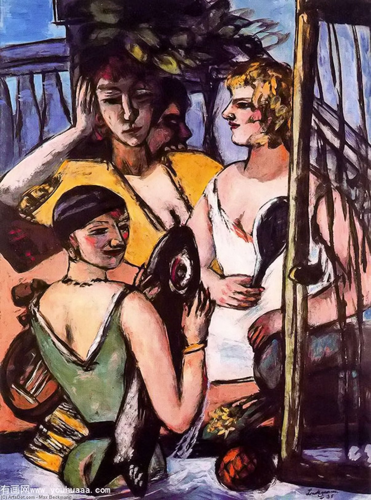The Three Sisters (four Women Bathing) — Макс Бекманн