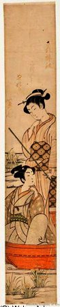 Lovers In A Boat — Suzuki Harunobu
