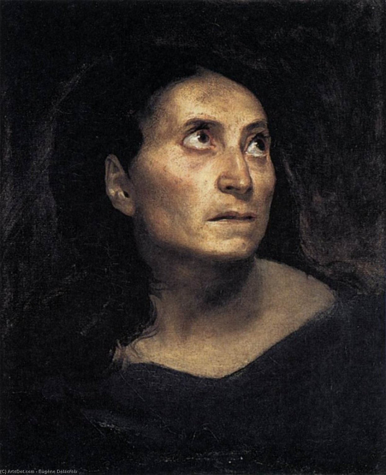 A Mad Woman — Eugène Delacroix