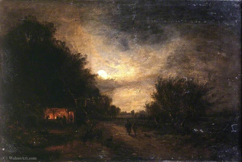 A Village Forge Moonlight — Edward Williams