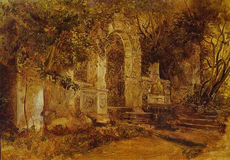 Ruins In Park — Karl Pavlovich Bryullov