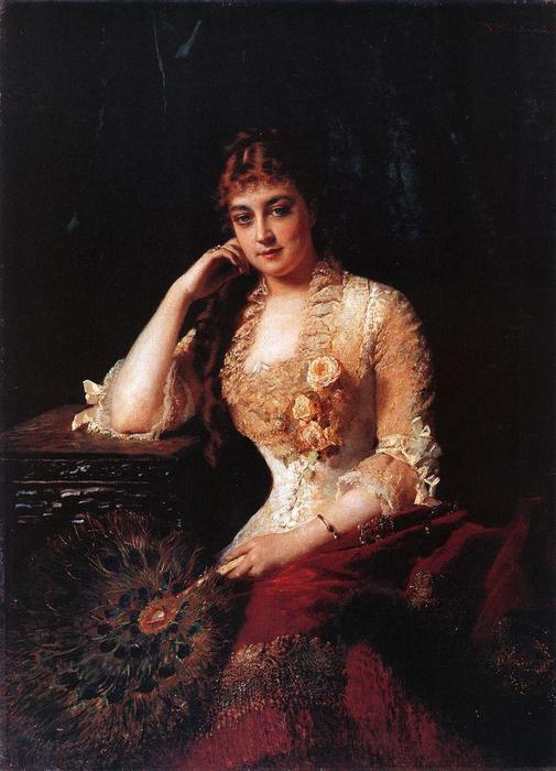 Female Portrait (8) — Константин Јефимович Маковски