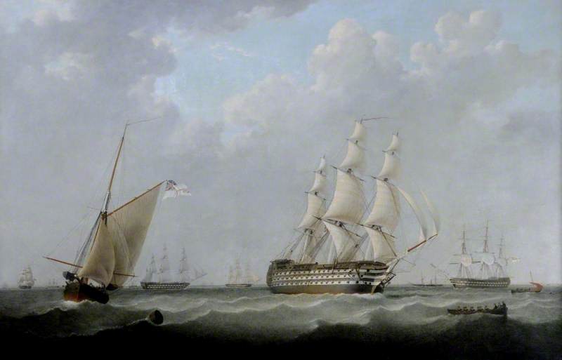 Hms 'britannia' And Units Of The Fleet Off Spithead, Hampshire — John Ward