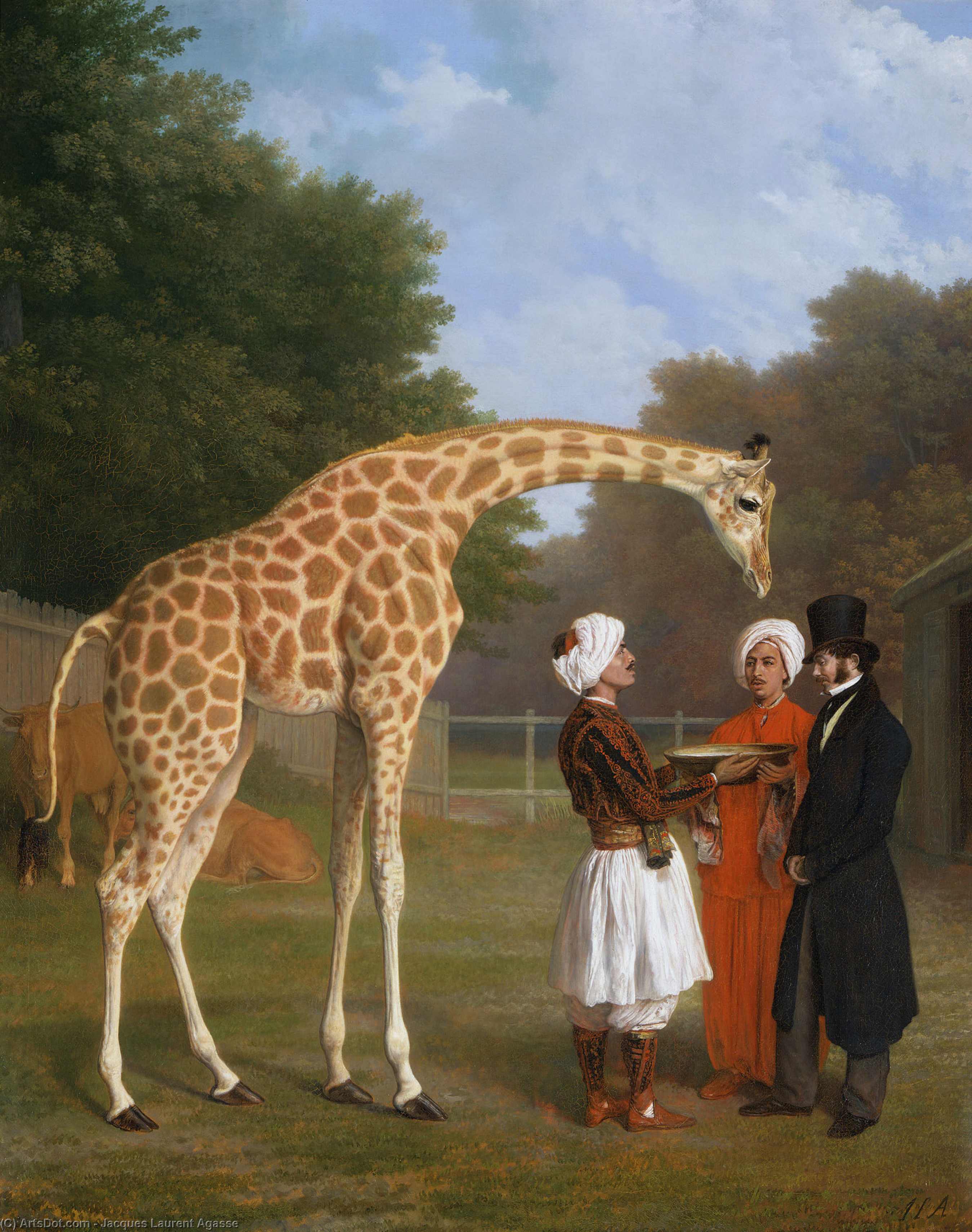 The Nubian Giraffe — Жак Лоран Агассе