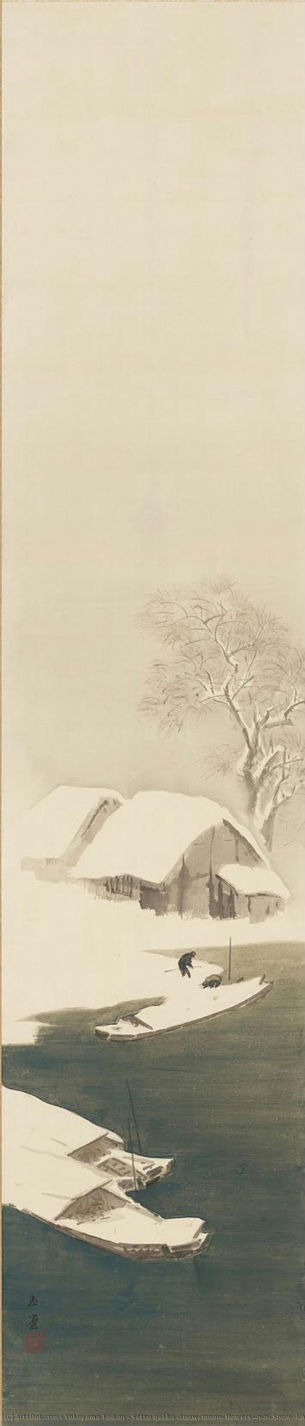 Setsu Gekka [snow, Moon, Flowers]\n\n－ Snow (kawai Gyokudō) — Yokoyama Taikan