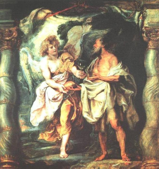 The Prophet Elijah Receiving Bread And Water From An Angel — Peter Paul Rubens