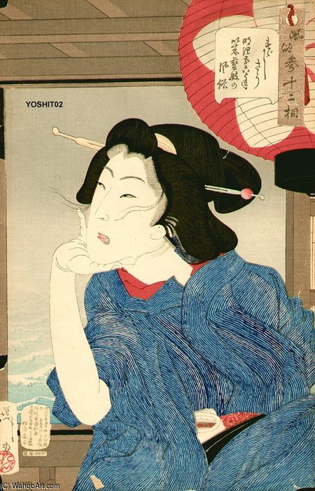 Cool, Geisha In Meiji Period — Tsukioka Yoshitoshi