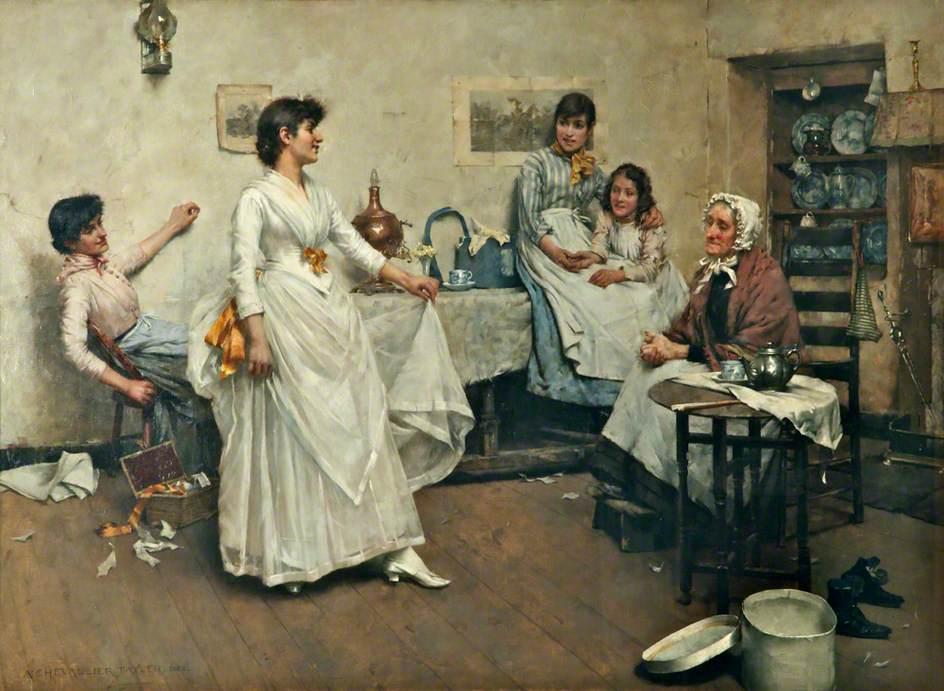 A Dress Rehearsal — Albert Chevallier Tayler