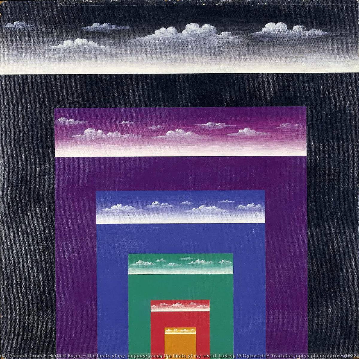 The Limits Of My Language Mean The Limits Of My World. Ludwig Wittgenstein, Tractatus Logigo Philosphicus, 1922. From The Series Great Ideas Of Western Man — Herbert Bayer