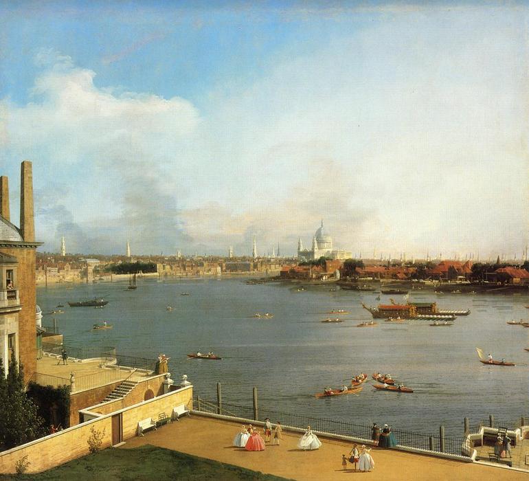 The Thames And The City Of London From Richmond House — Canaletto