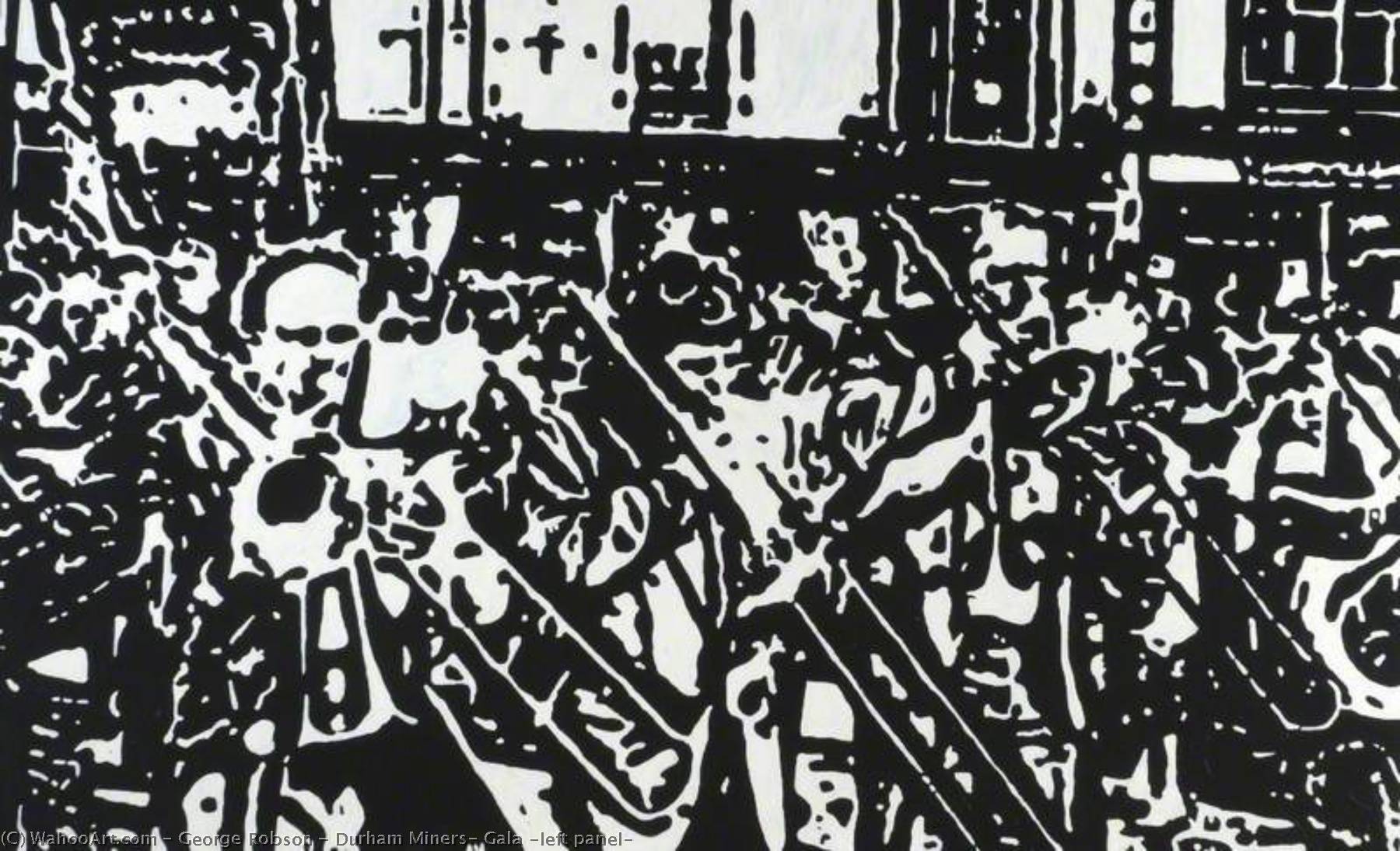 Durham Miners' Gala (left Panel) — George Fennel Robson