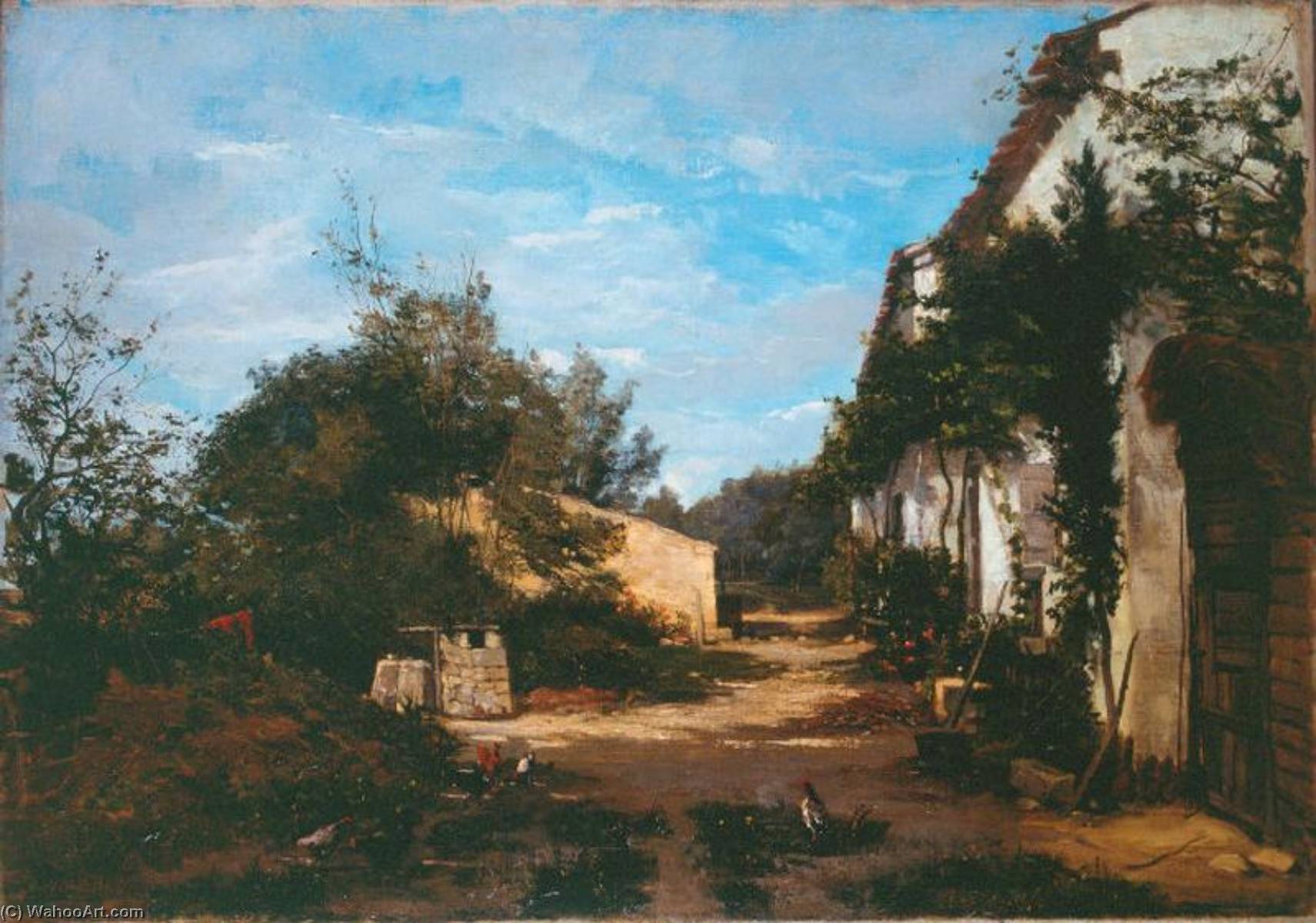 Entrée De Ferme — Hippolyte Pradelles