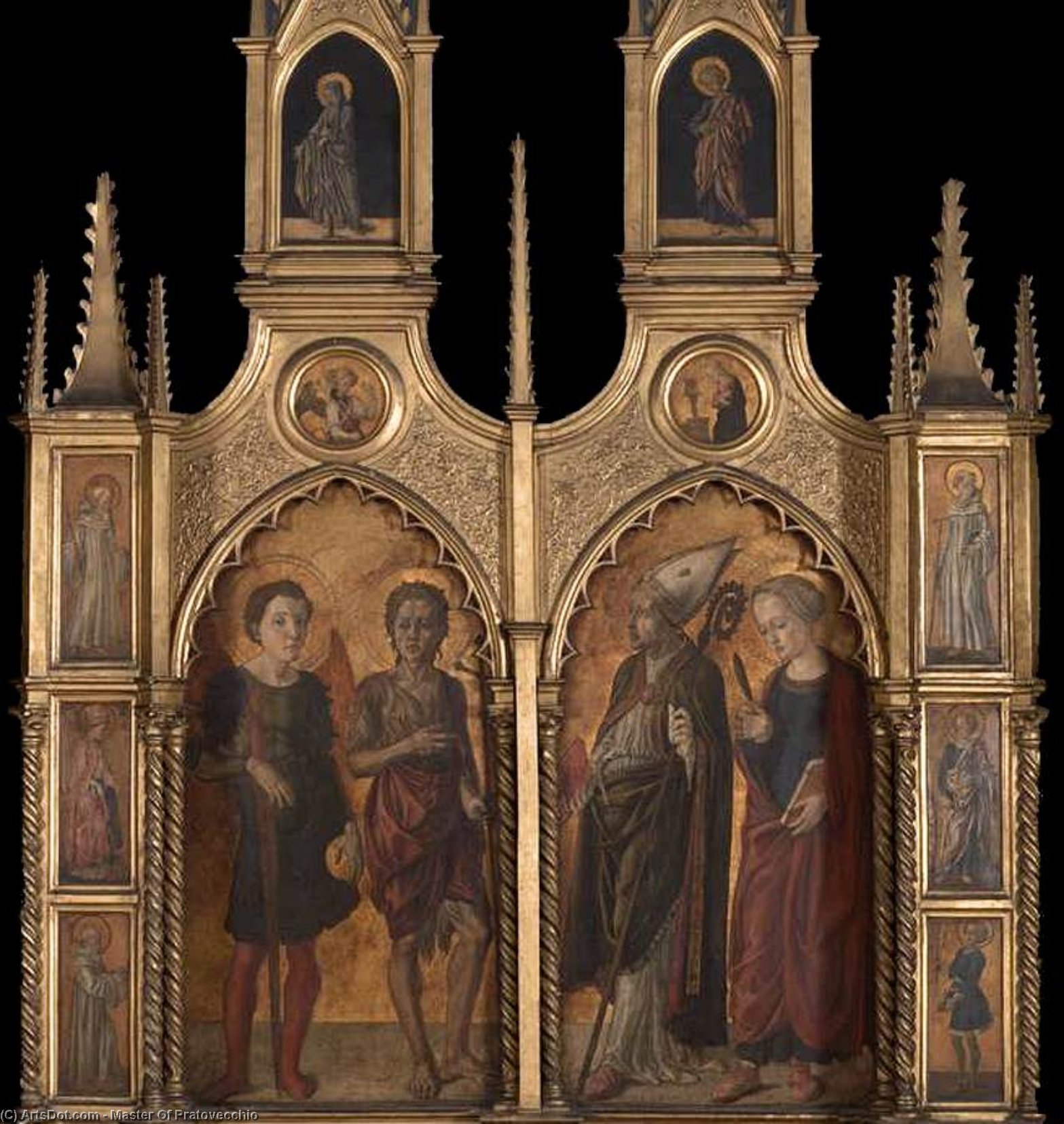 Pratovecchio Altarpiece (lateral Panels) — Master Of Pratovecchio