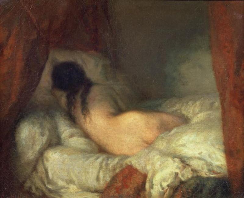 Reclining Female Nude — Jean-françois Millet