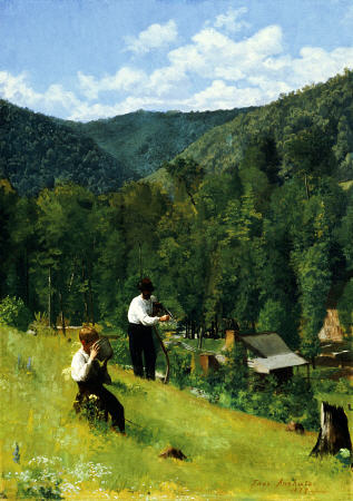 The Farmer And His Son At Harvesting — Thomas Pollock Anshutz