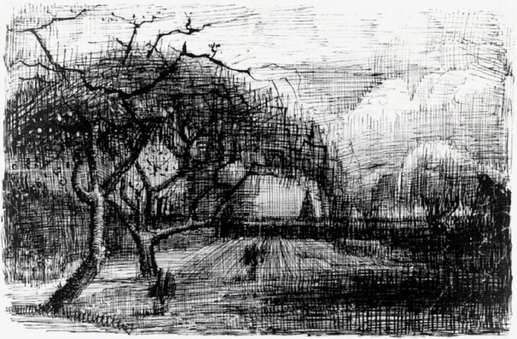 Parsonage With Flowering Trees — フィンセント・ファン・ゴッホ