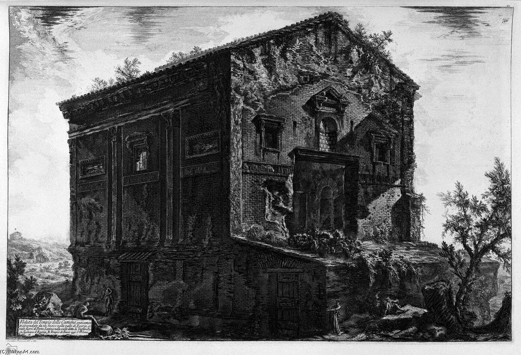 Interior View Of The Temple — Giovanni Battista Piranesi