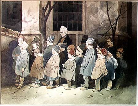 Schoolboys In The Playground — Henri Bonaventure Monnier