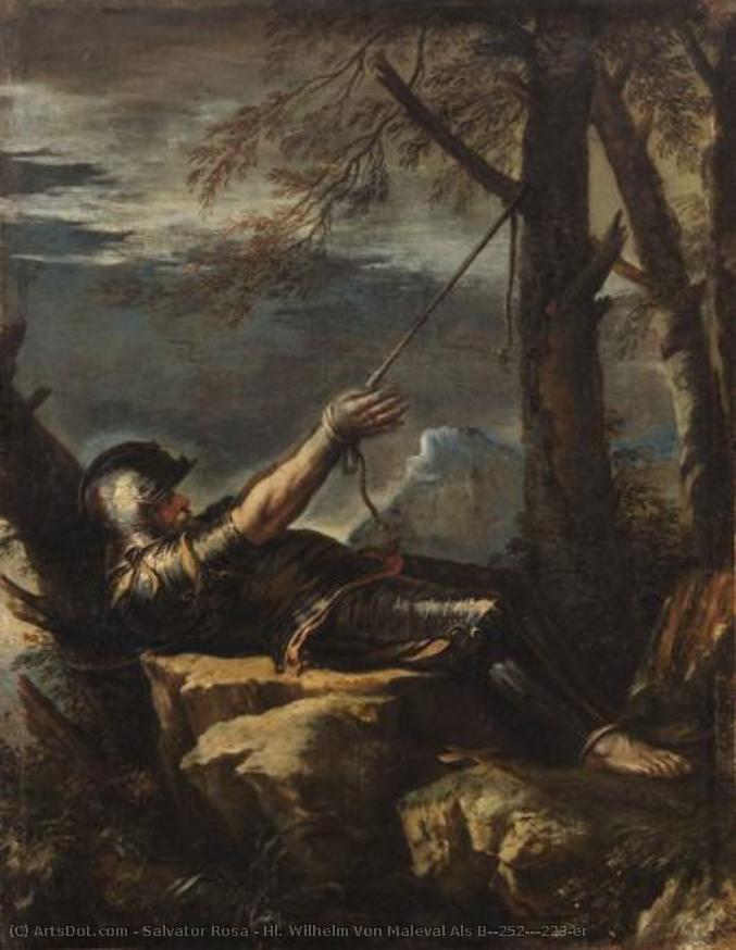 Hl. Wilhelm Von Maleval Als Büßer — Salvator Rosa