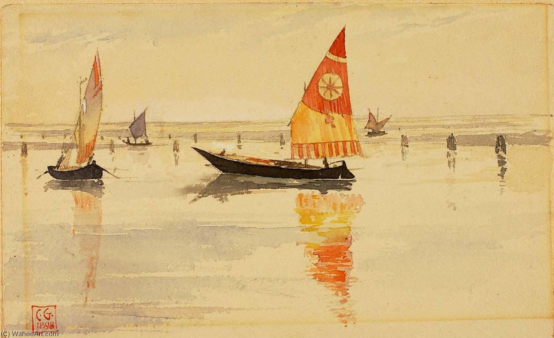 Sailboats (venice) — Cass Gilbert