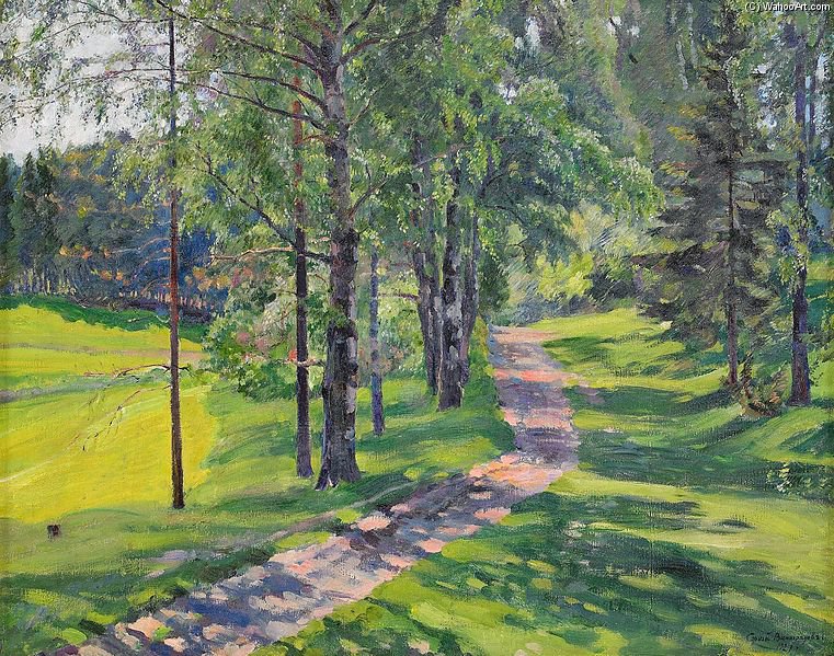 The Road To The Estate — Sergey Arsenievich Vinogradov