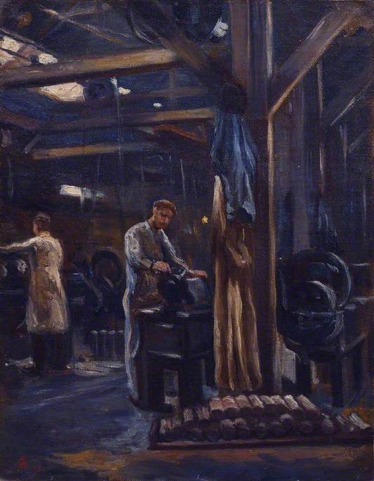 Workers The Belgian Steel Factory, Goldhawk Road, W12 — Edgar Seligman