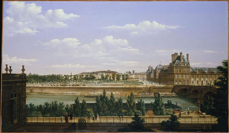 Le Jardin Et Le Palais Des Tuileries, Vus Du Quai D'orsay (depuis Le Jardin De L'ancien Hôtel De Lépine) (1er Et 7ème Arrondissements) — Bouhot Etienne