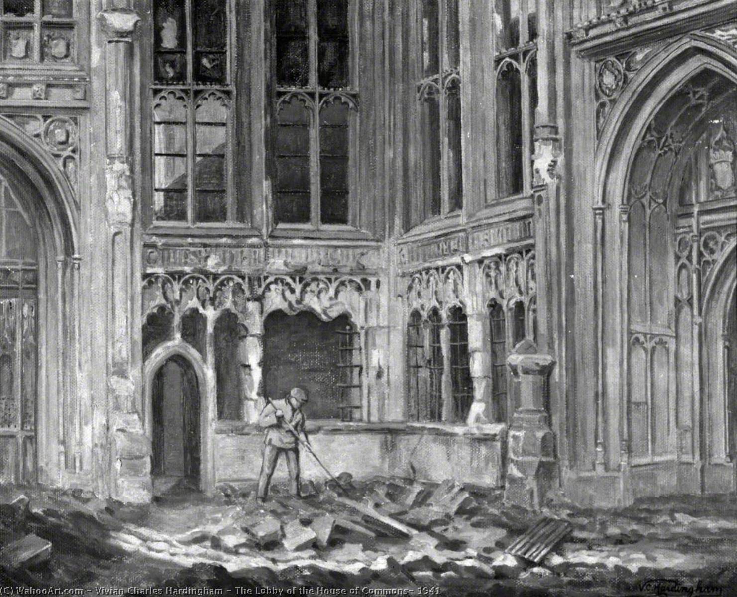 The Lobby Of The House Of Commons, 1941 — Vivian Charles Hardingham