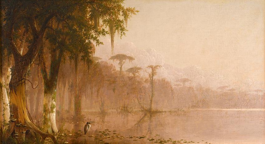 Heron On The Bayou — Joseph Rusling Meeker