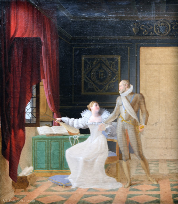 Henri Iv In Gabrielle D'estrées — Fleury François Richard
