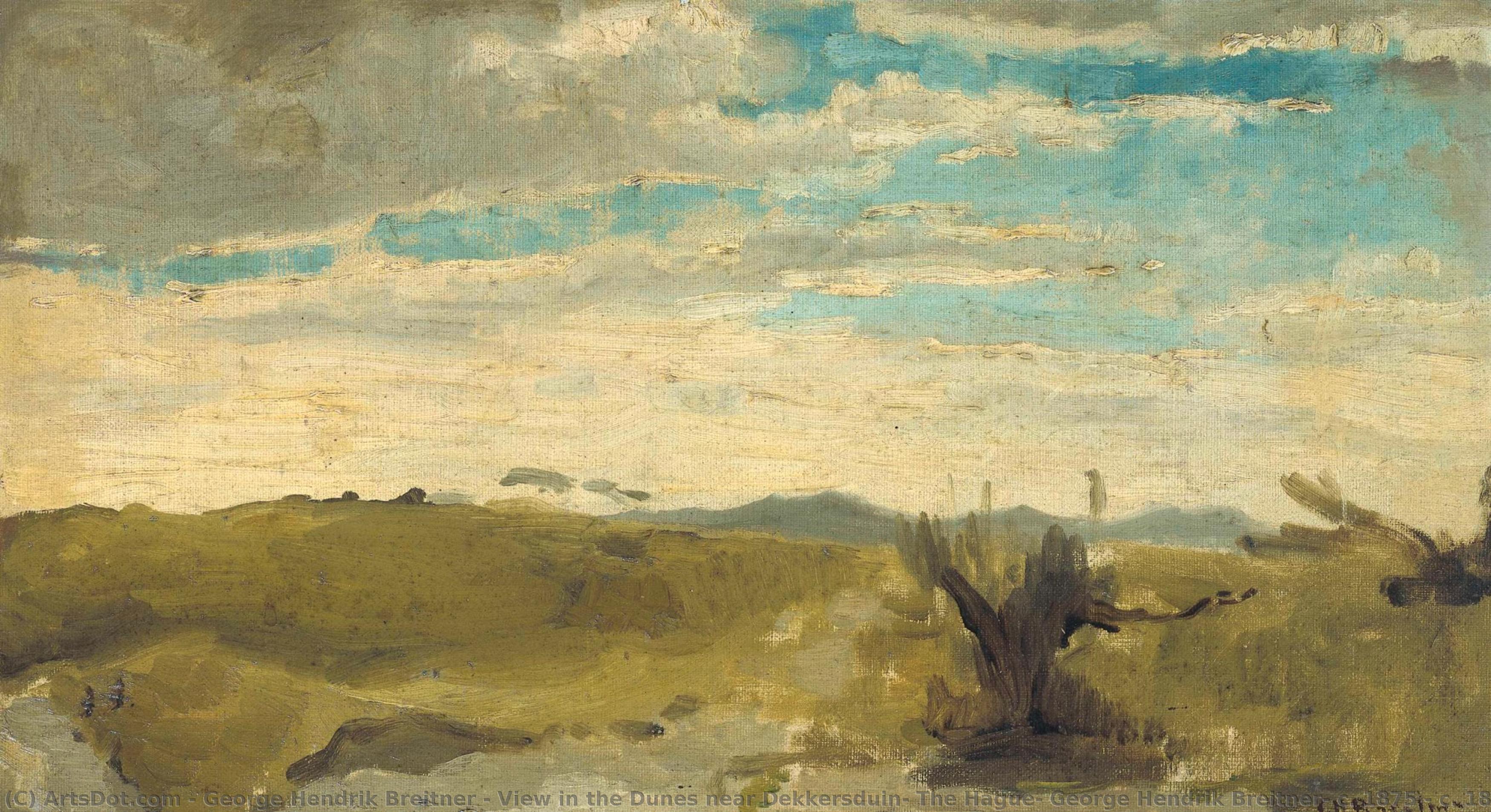 View In The Dunes Near Dekkersduin, The Hague, George Hendrik Breitner, C. 1875 - C. 1885 — George Hendrik Breitner