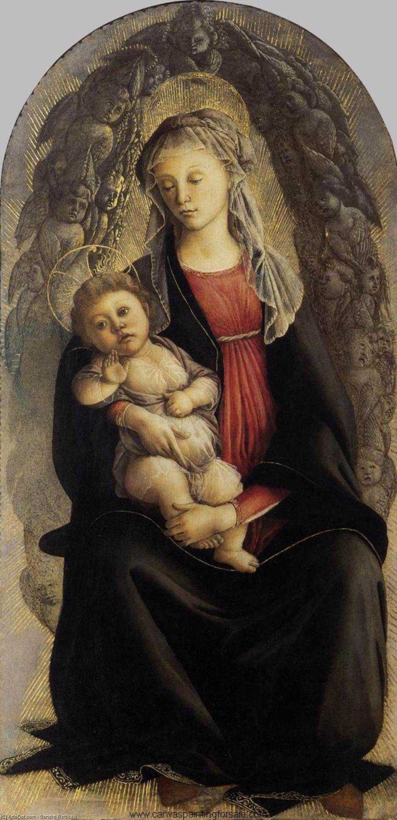 Madonna In Glory With Seraphim — Sandro Botticelli
