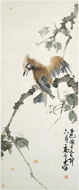 近代 高奇峰 啄木鳥 軸 Woodpecker — Gao Qifeng