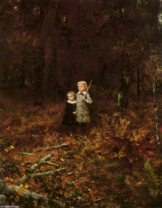 Babies In The Woods — Jonathan Eastman Johnson