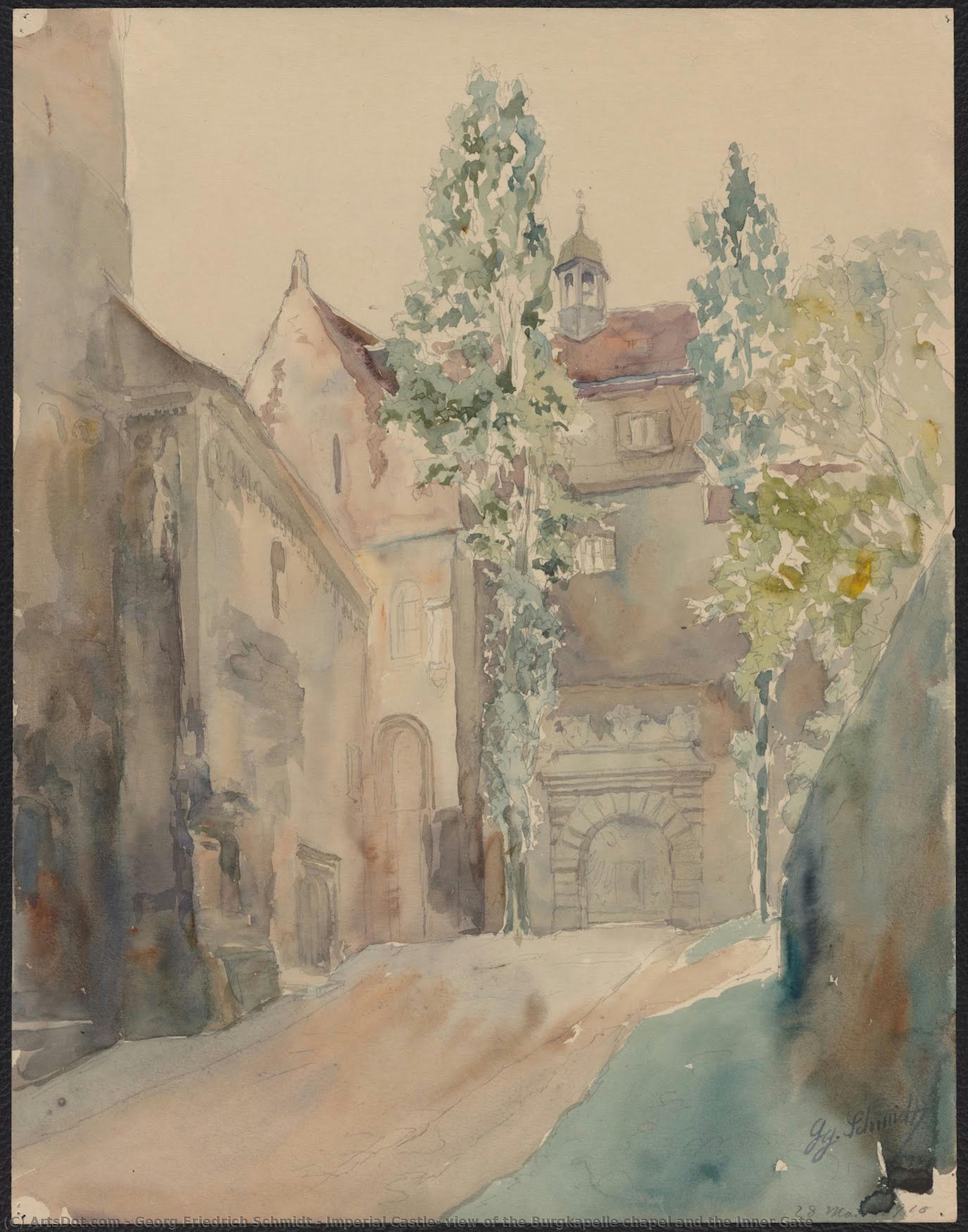 Imperial Castle, View Of The Burgkapelle Chapel And The Inner Gate — Georg Friedrich Schmidt