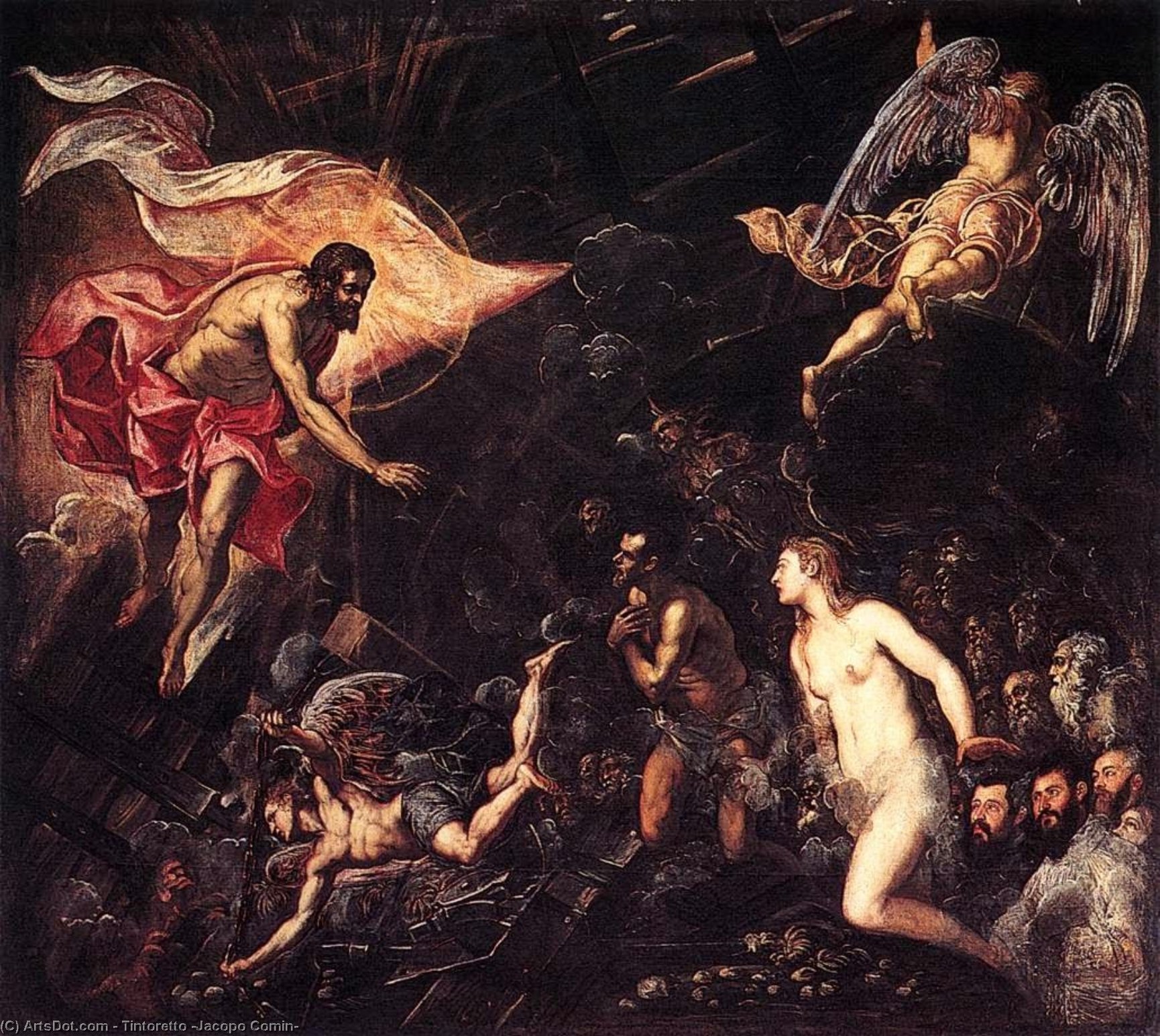 La Descensión Al Infierno — Jacopo Tintoretto