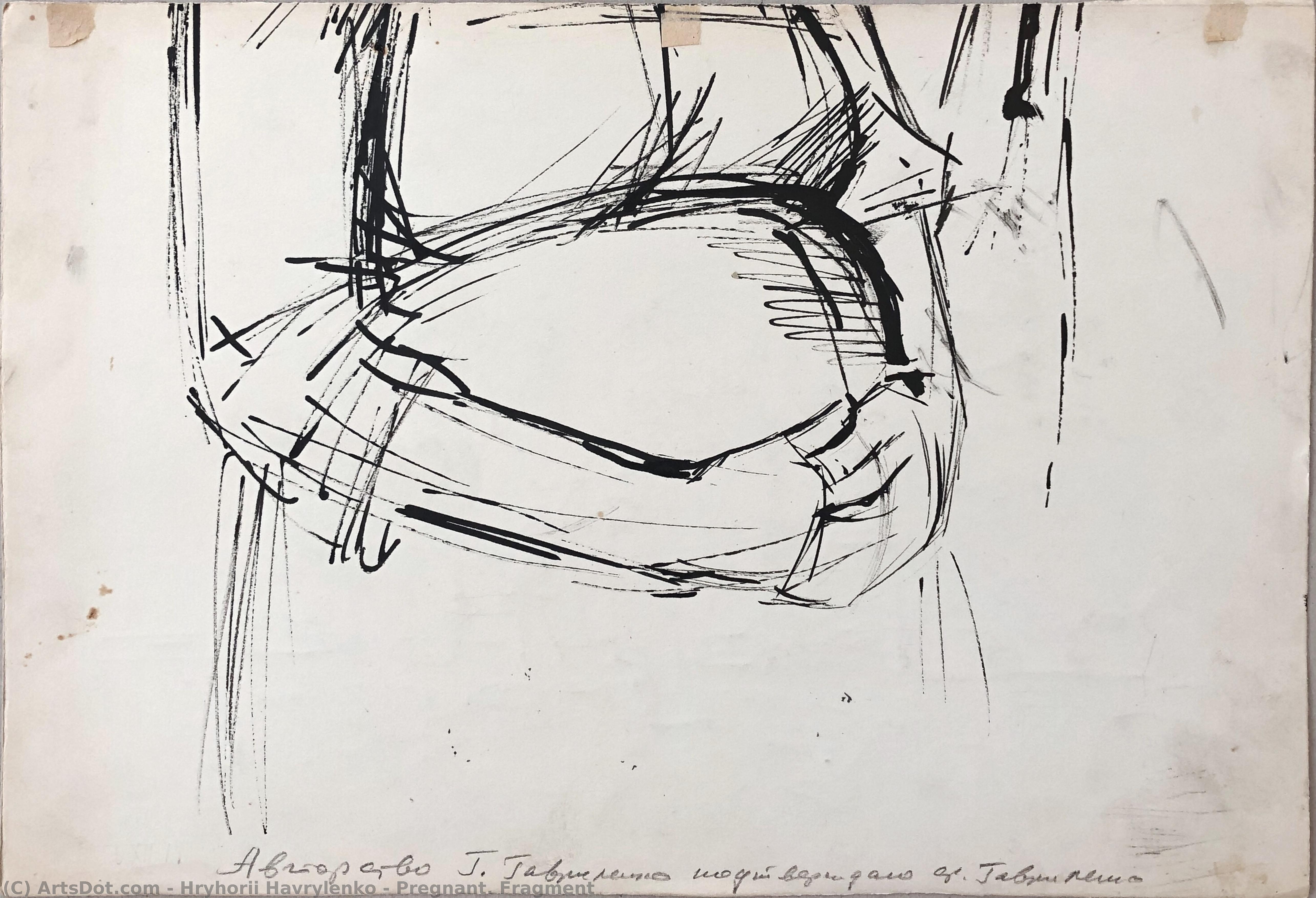Pregnant. Fragment — Hryhorii Havrylenko