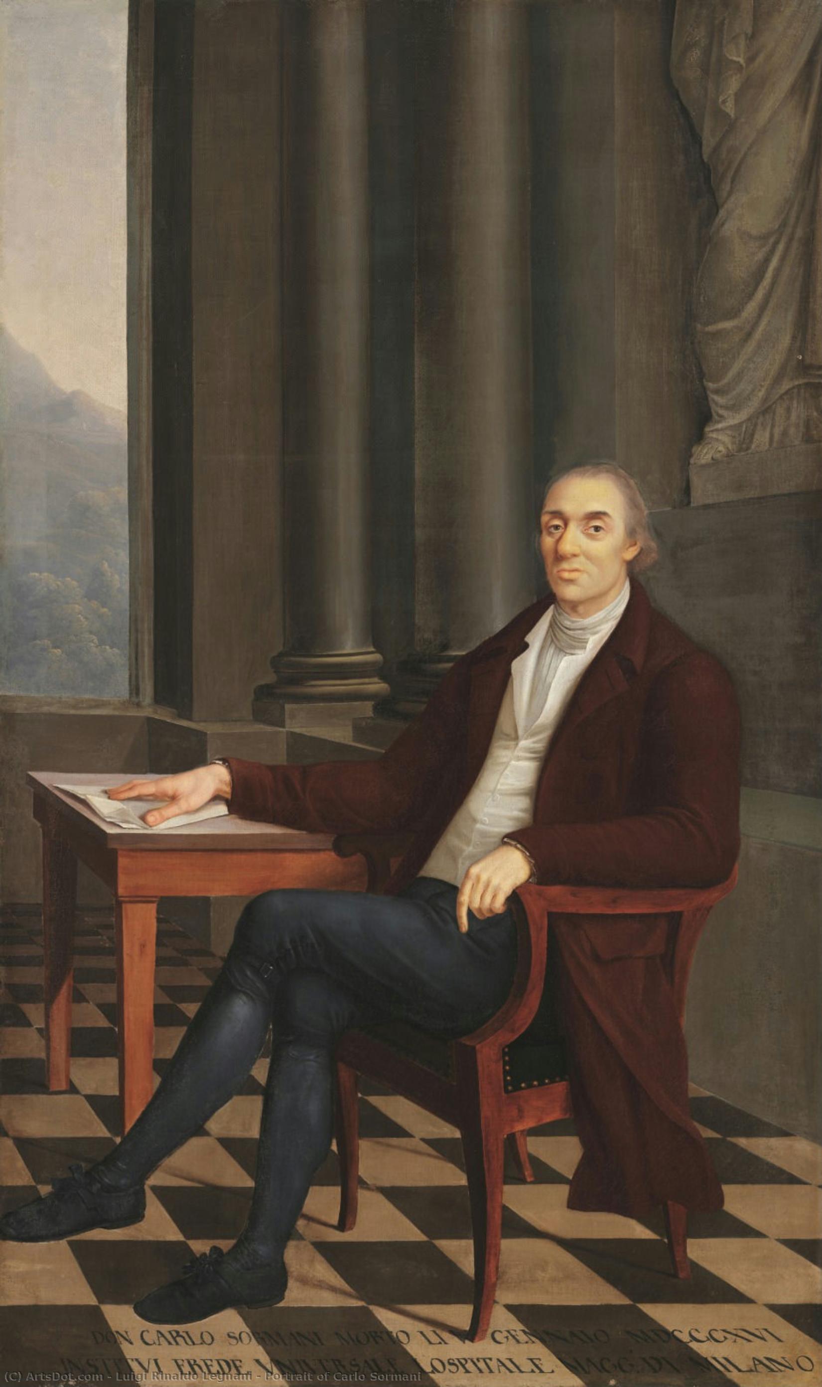 Portrait Of Carlo Sormani — Luigi Rinaldo Legnani