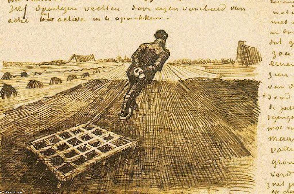 El Hombre Tirando De Una Aradera — Vincent Willem Van Gogh