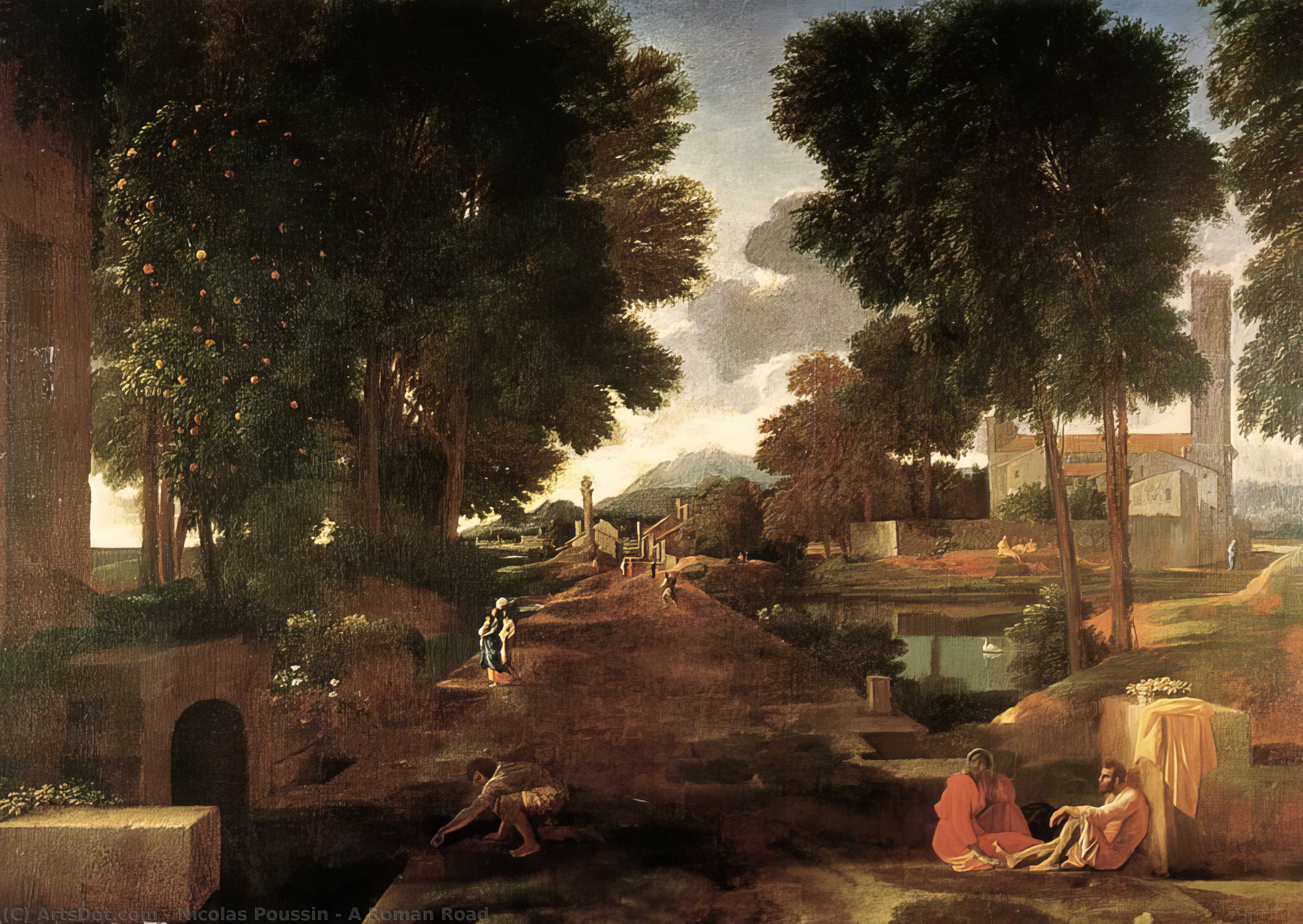 A Roman Road — Nicolas Poussin