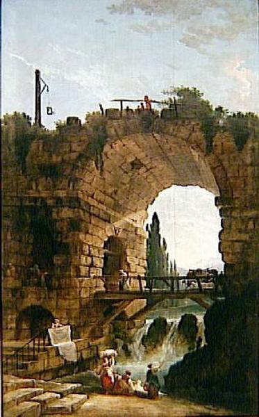 Vue Des Anciens Aqueducs Du Palais De Neron — Hubert Robert