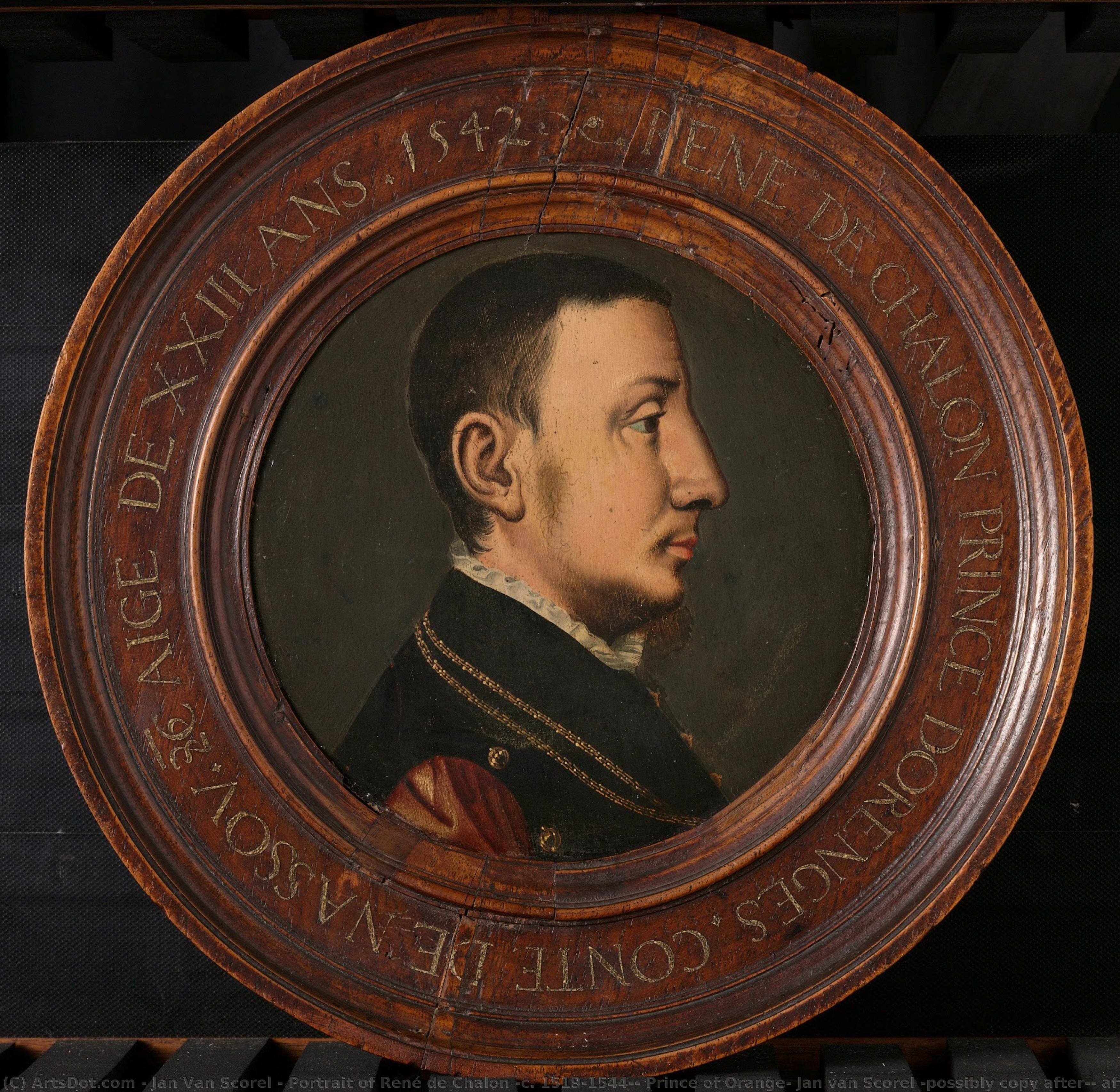 Portrait Of René De Chalon (c. 1519-1544), Prince Of Orange, Jan Van Scorel (possibly Copy After), After 1542 — ヤン・ファン・スコレル