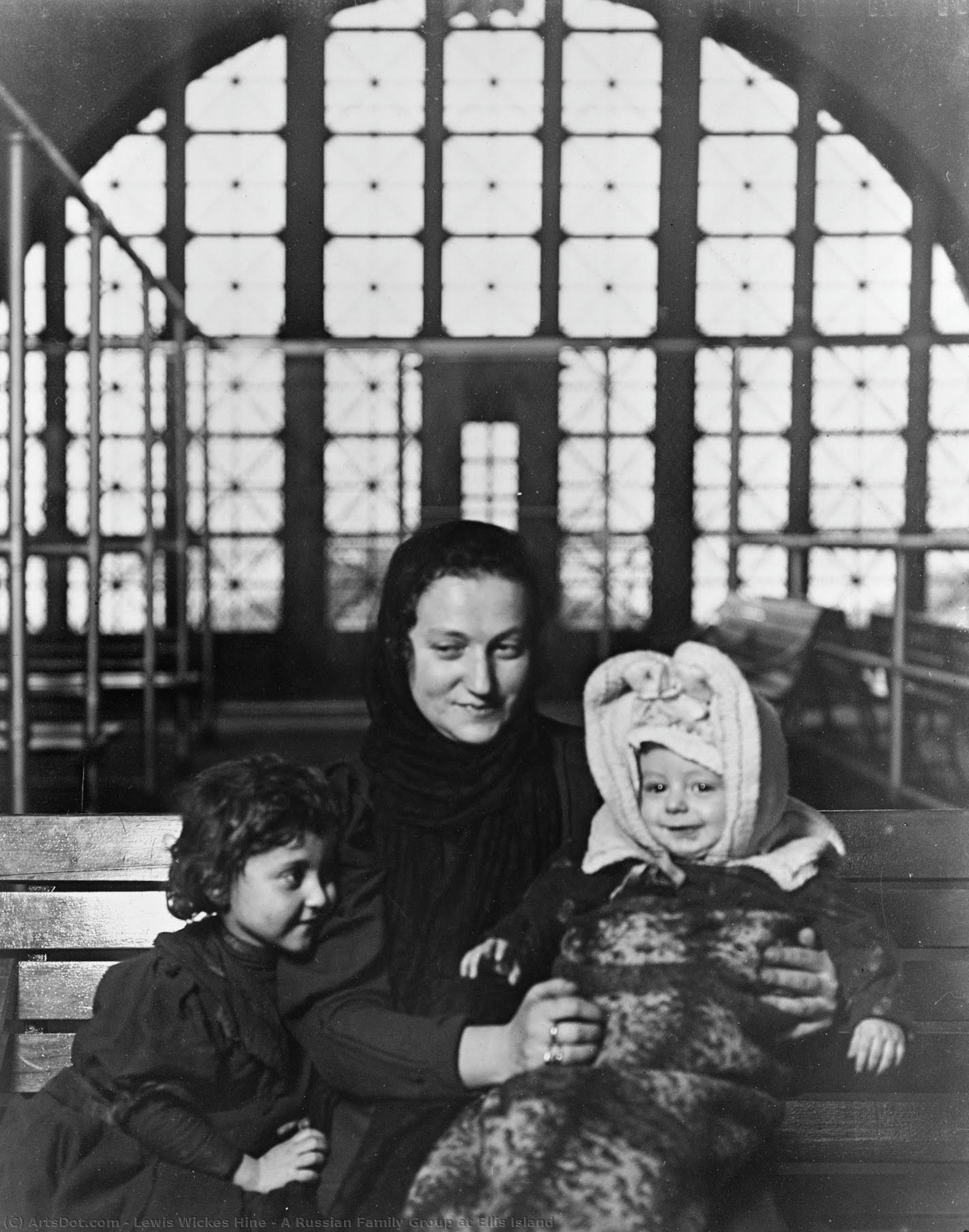 A Russian Family Group At Ellis Island — Lewis Wickes Hine