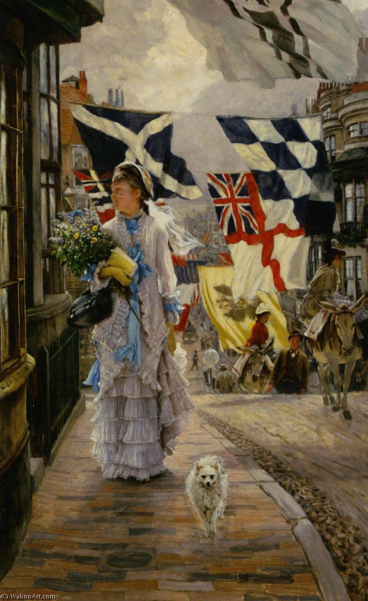 English A Fete Day At Brighton — James Jaques Joseph Tissot