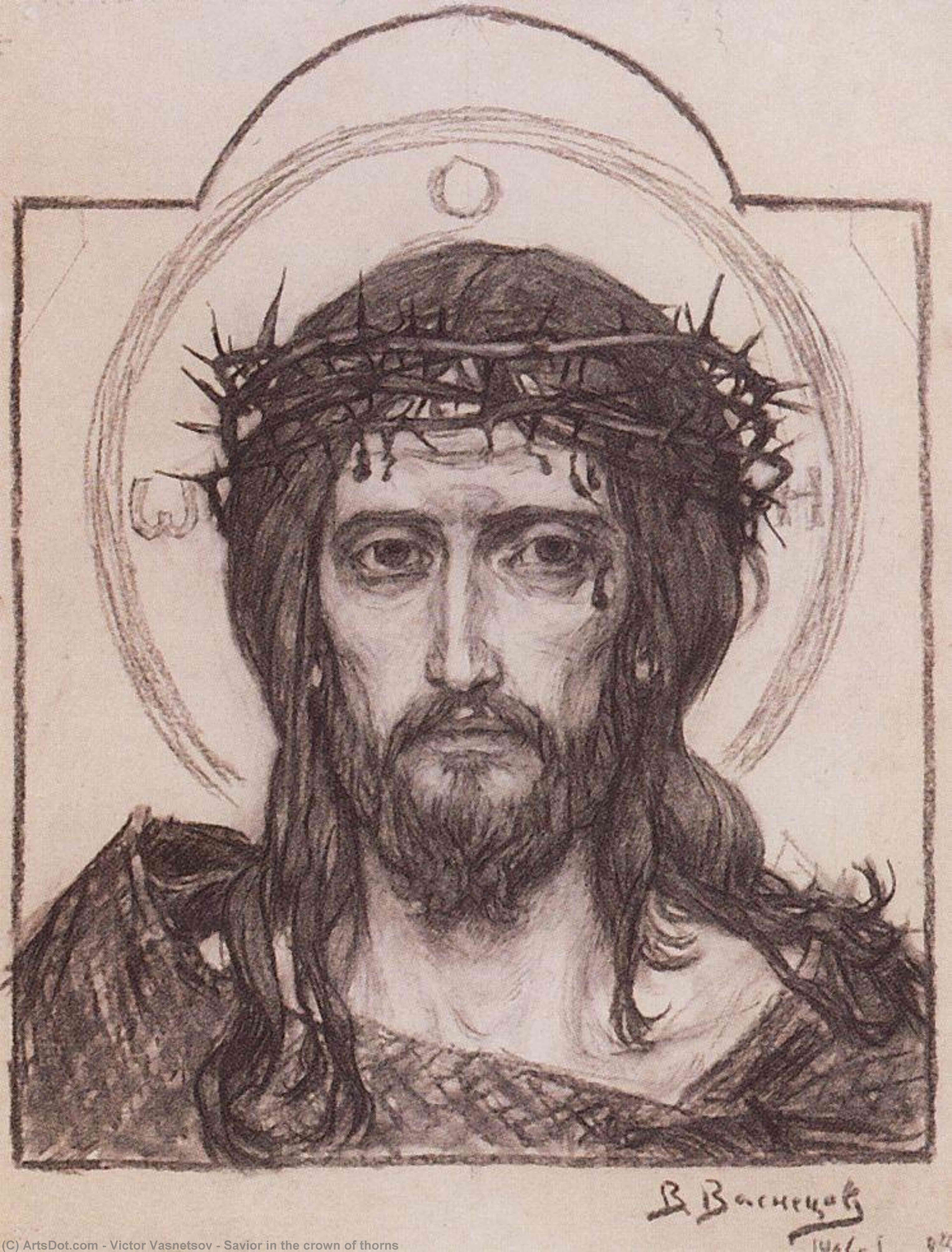 Savior In The Crown Of Thorns — Victor Vasnetsov