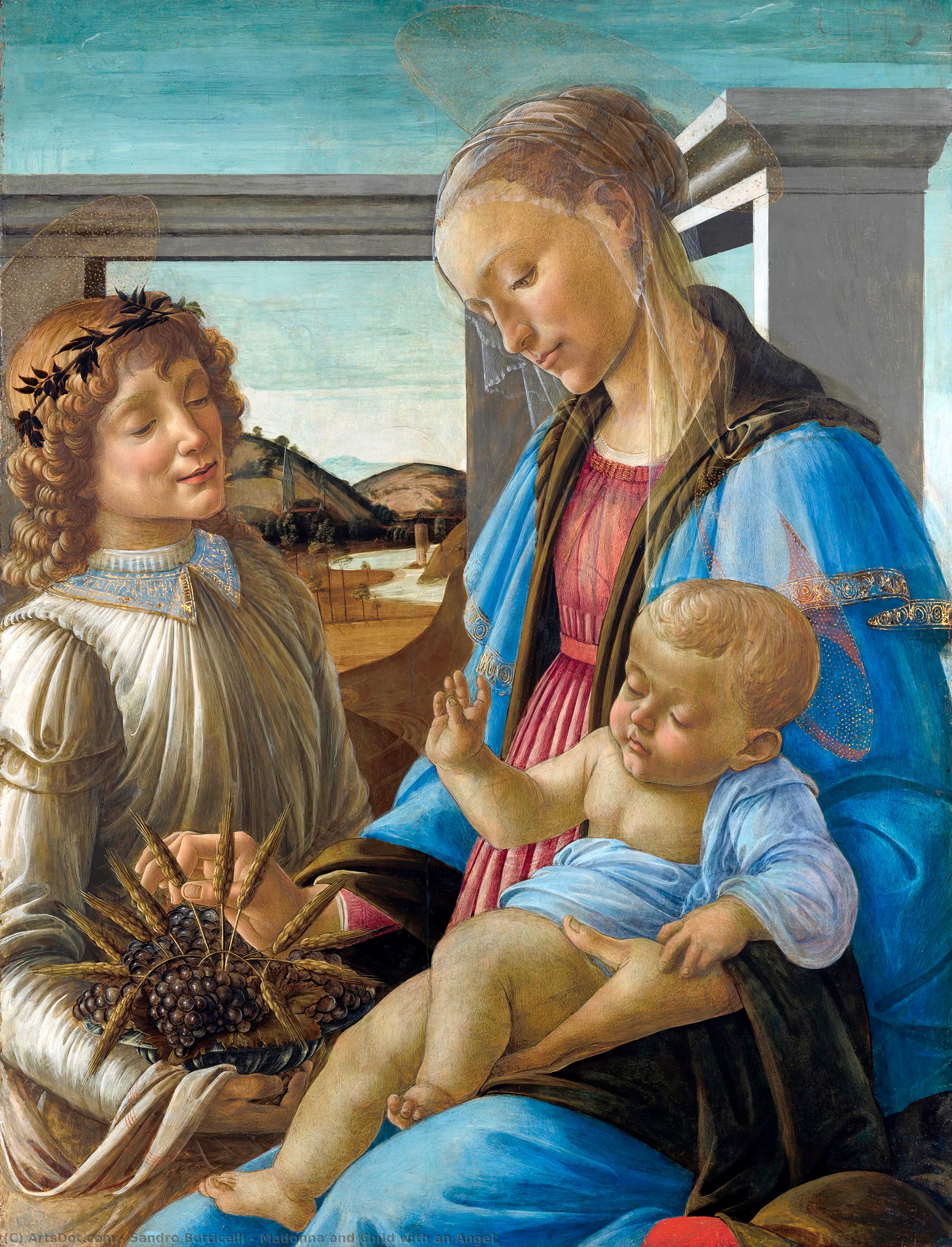 Madonna And Child With An Angel — Sandro Botticelli