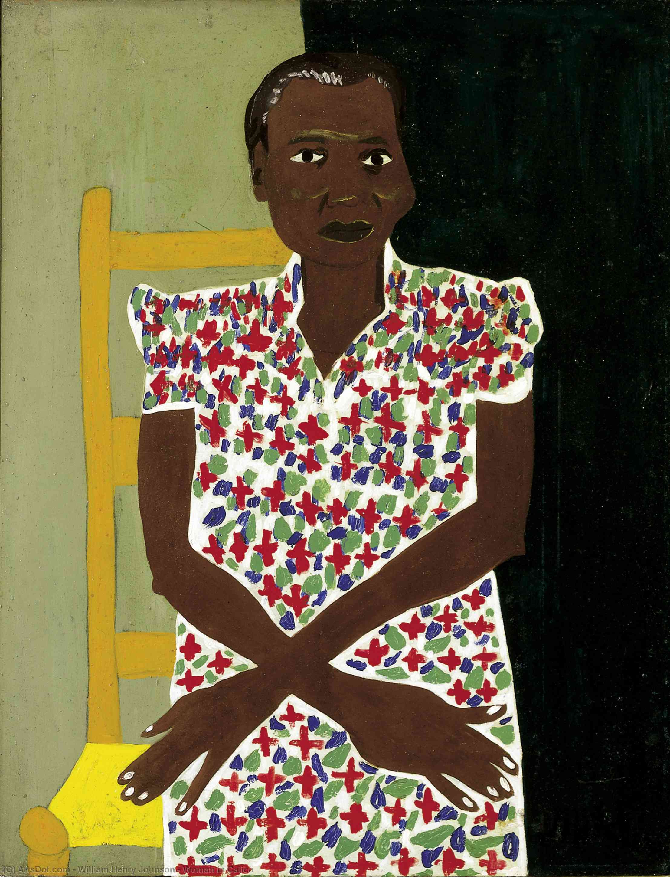 Woman In Calico — William H. Johnson